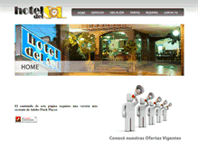 Tablet Screenshot of hoteldelsolcba.com.ar